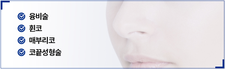 융비술,휜코,매부리코,코끝성형술